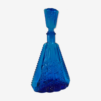 Empoli decanter in ultramarine blue glass