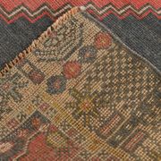 4x7 Navy Blue & Red Vintage Persian Rug, 136x224Cm