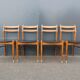 Set of 4 scandinavian chairs