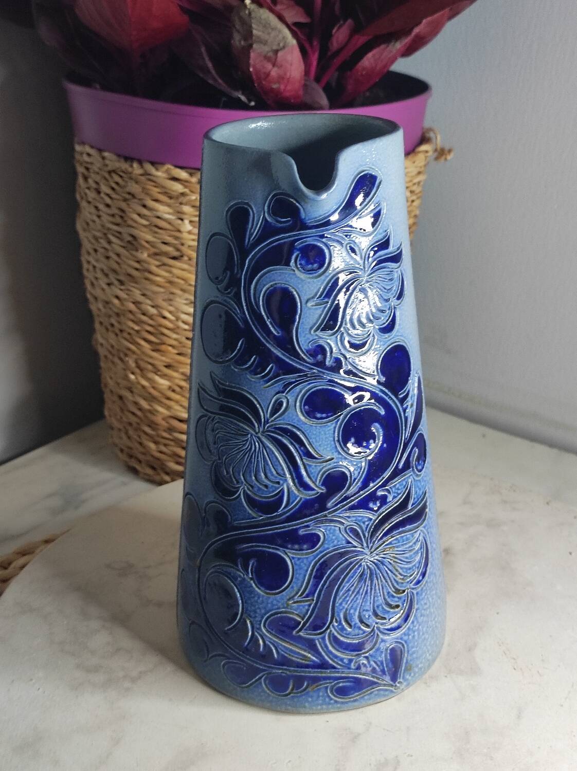 Pichet en grès au sel, années 50