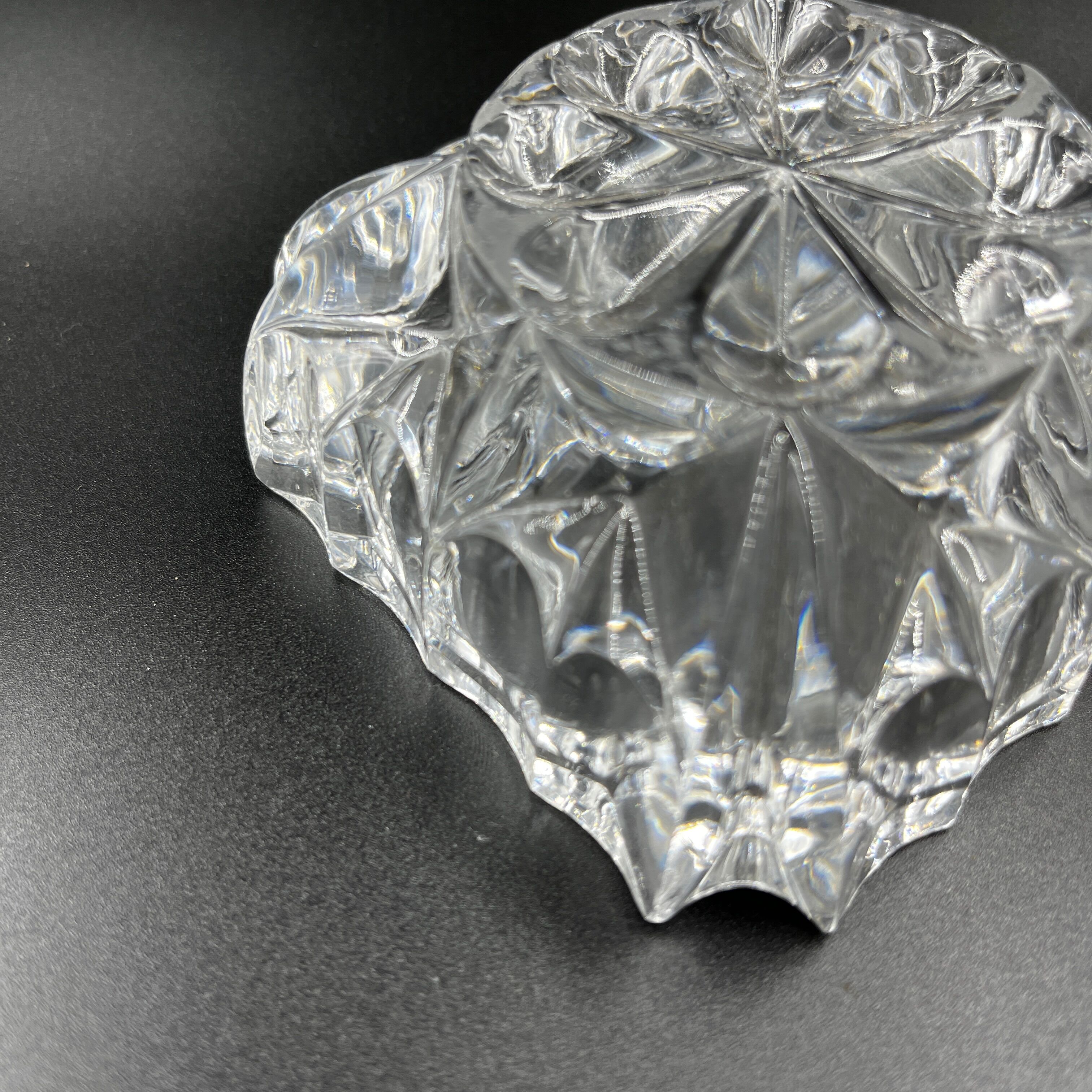 Square crystal ashtray