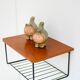 Vintage Floating Wall Shelf, Teak String Rack 60's Design