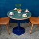Round bistro table with tulip base in Art Deco style from the 1990s.