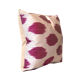 housse de coussin tachetée rose fuchsia