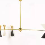 Asymmetrical Chandelier Italian Brass