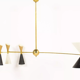 Asymmetrical Chandelier Italian Brass