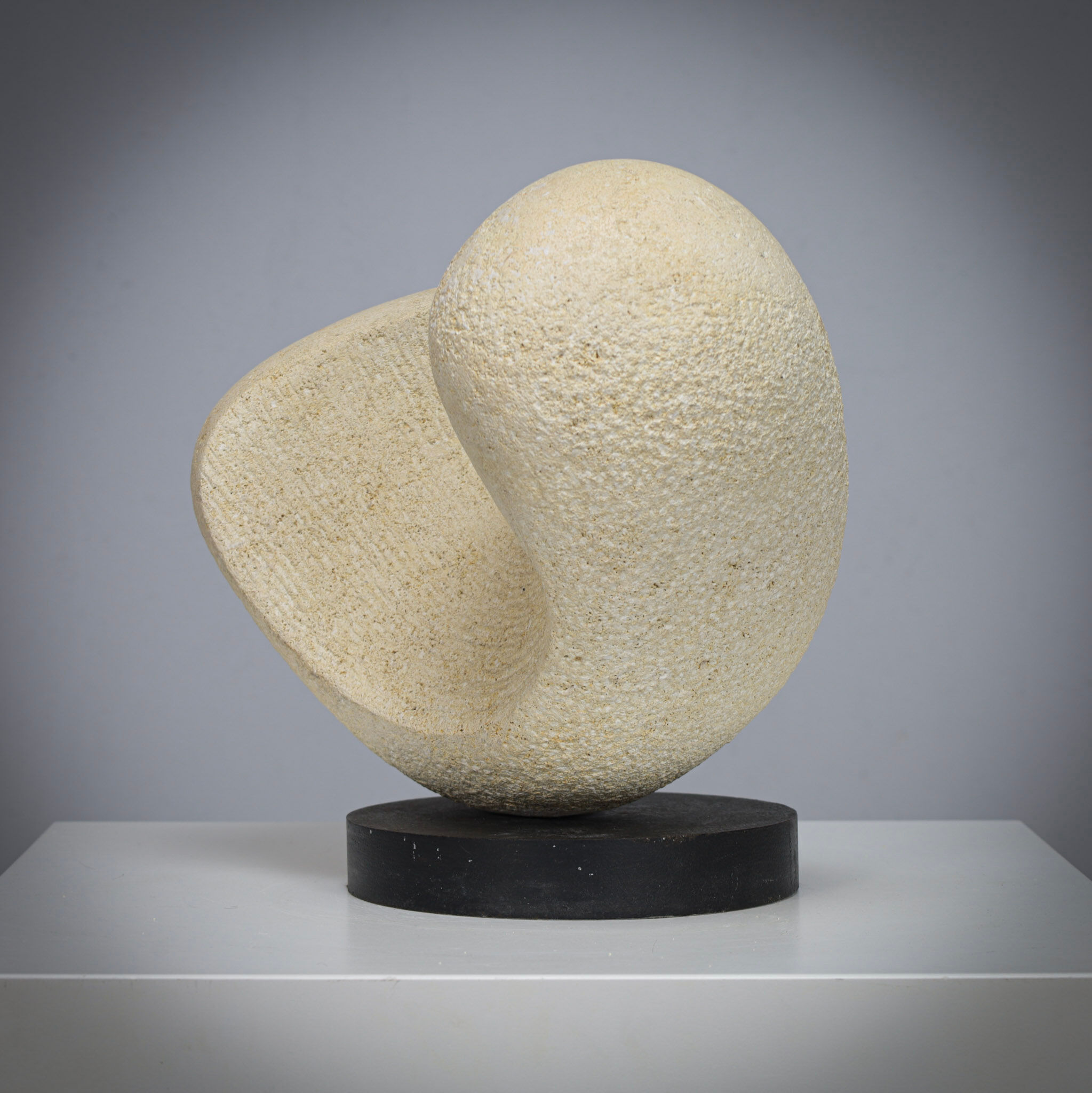 Modernist sandstone sculpture by Ineke van Zuuren, Netherlands, 1980s