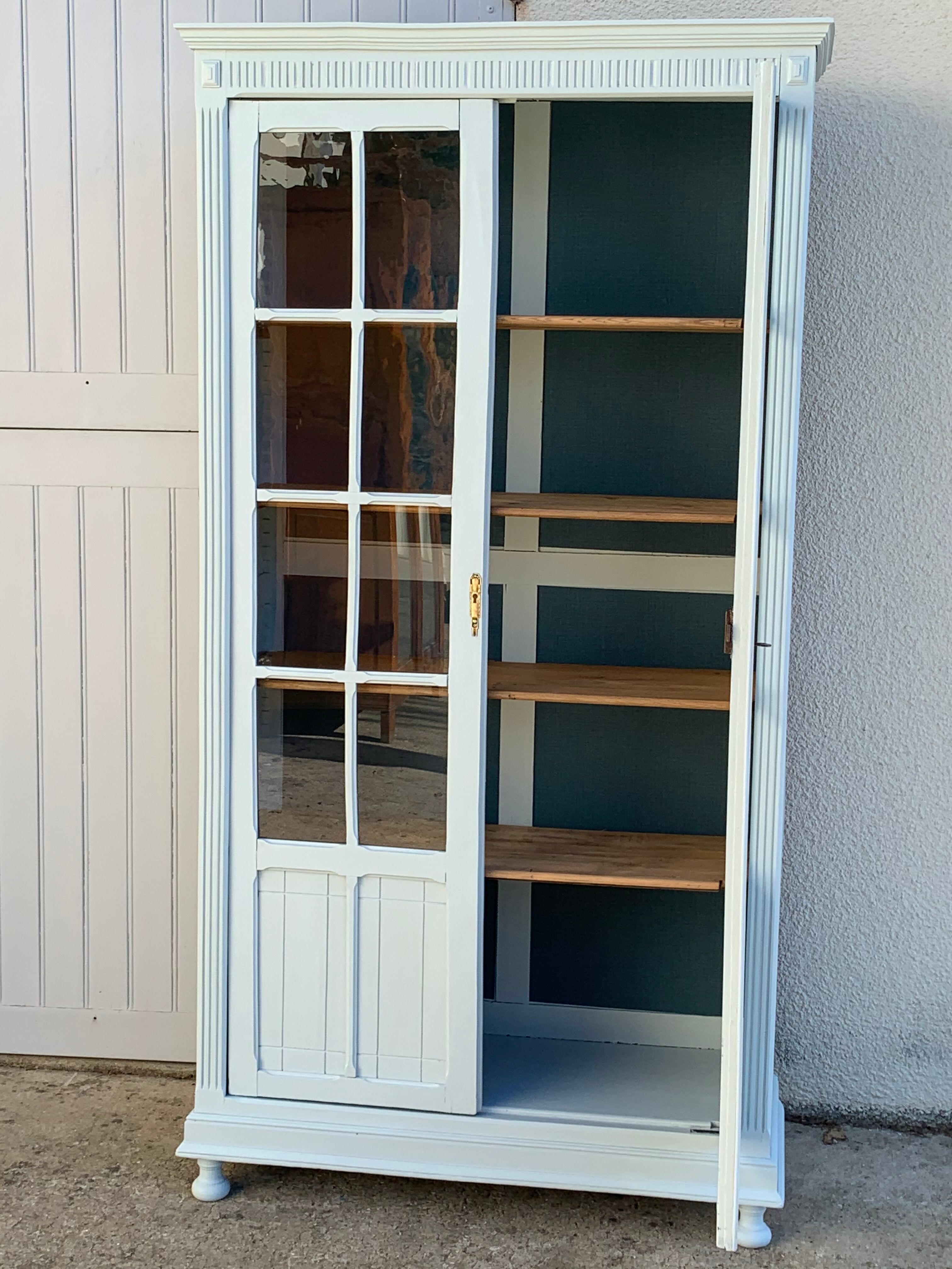 Glass-glazed Parisian wardrobe 1920