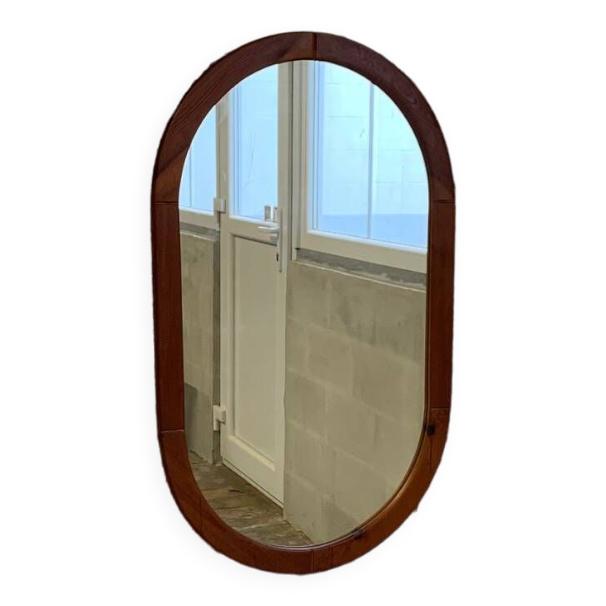 Vintage Ikea mirror from 1978 in solid pine
