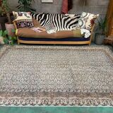 Vintage Turkish Rug 290x195 cm, Tribal Wool Carpet Large