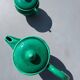 Ceramic glazed green jug and sugar bowl set, Vallauris