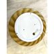 Italian Milky-White and Green Swirls Murano Glass Flush Mount or Wall Sconc