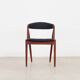 Ensemble de quatre chaises en teck, design danois, années 1970, designer : Kai Kristiansen