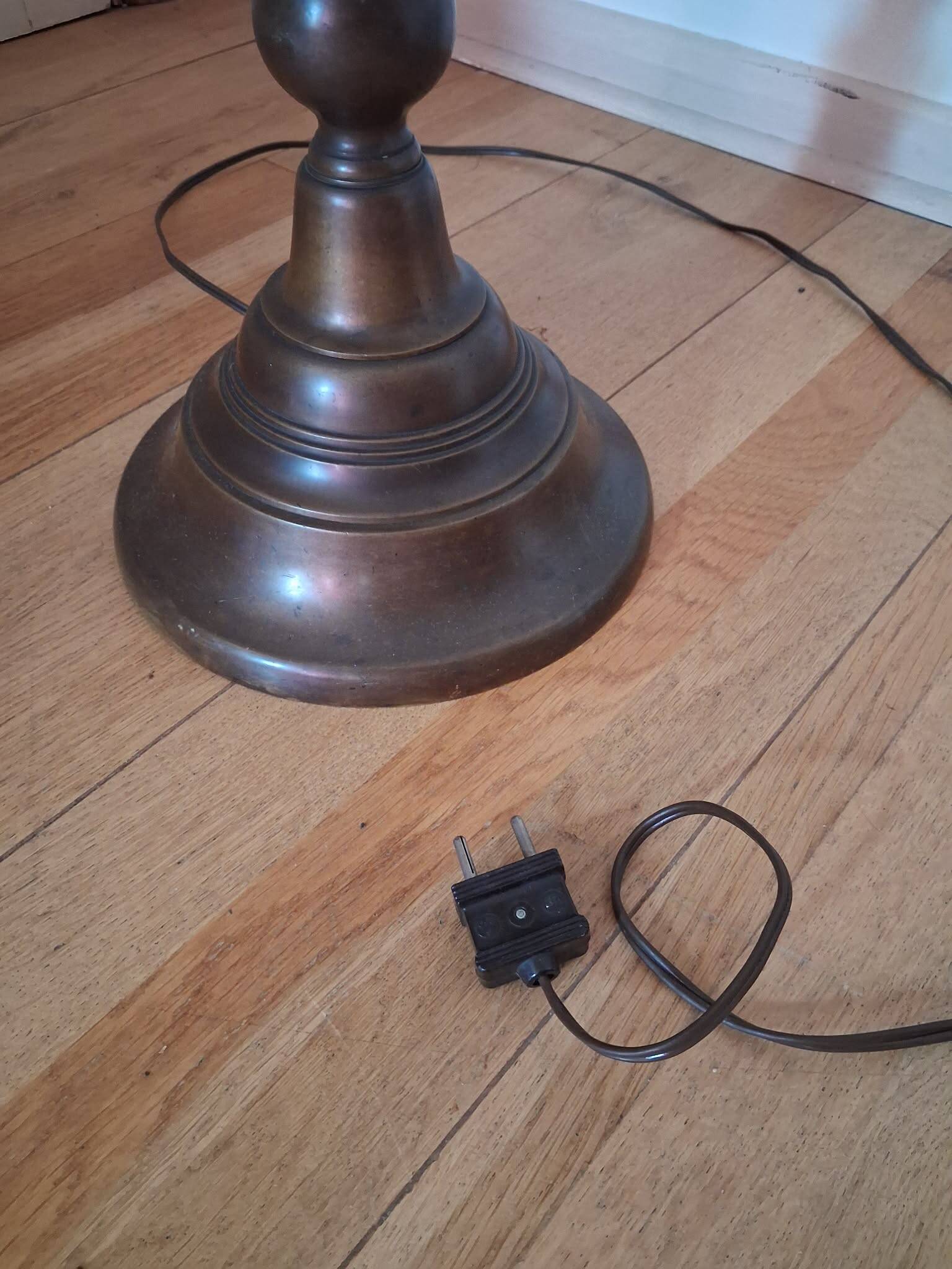 Barley twist floor lamp