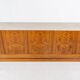 Mid-Century Modern Sideboard, Wood and Travertine, 1970s