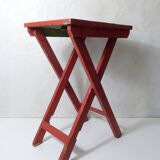 old folding wooden side table