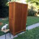 School vintage 1950 in blond oak wardrobe