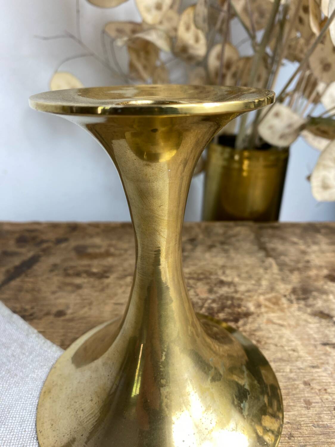 Brass candle holder