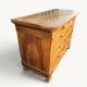 Commode Louis-Philippe en bois blond 4 tiroirs, XIXe
