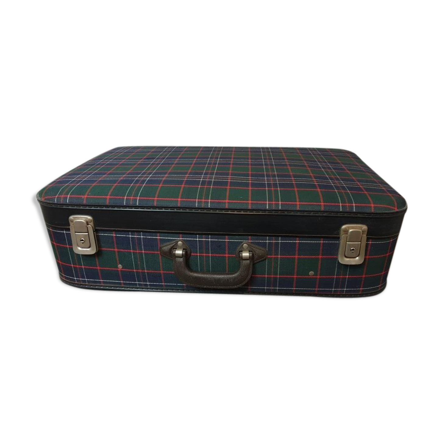 Vintage case - scottish fabric