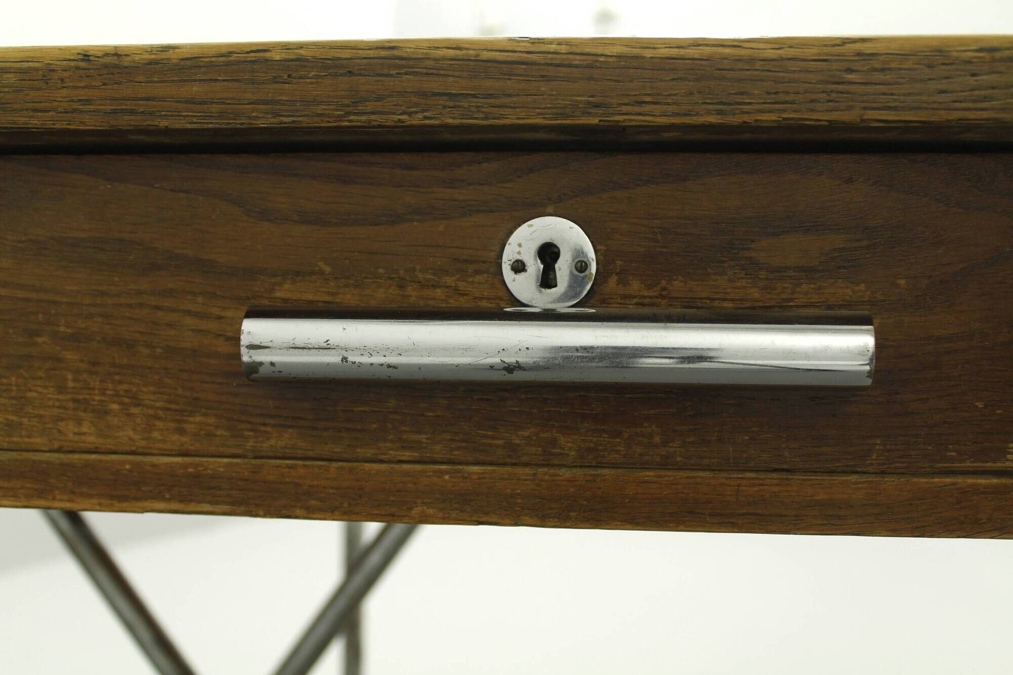 Vintage Bauhaus Desk in Oak, 1930s, II