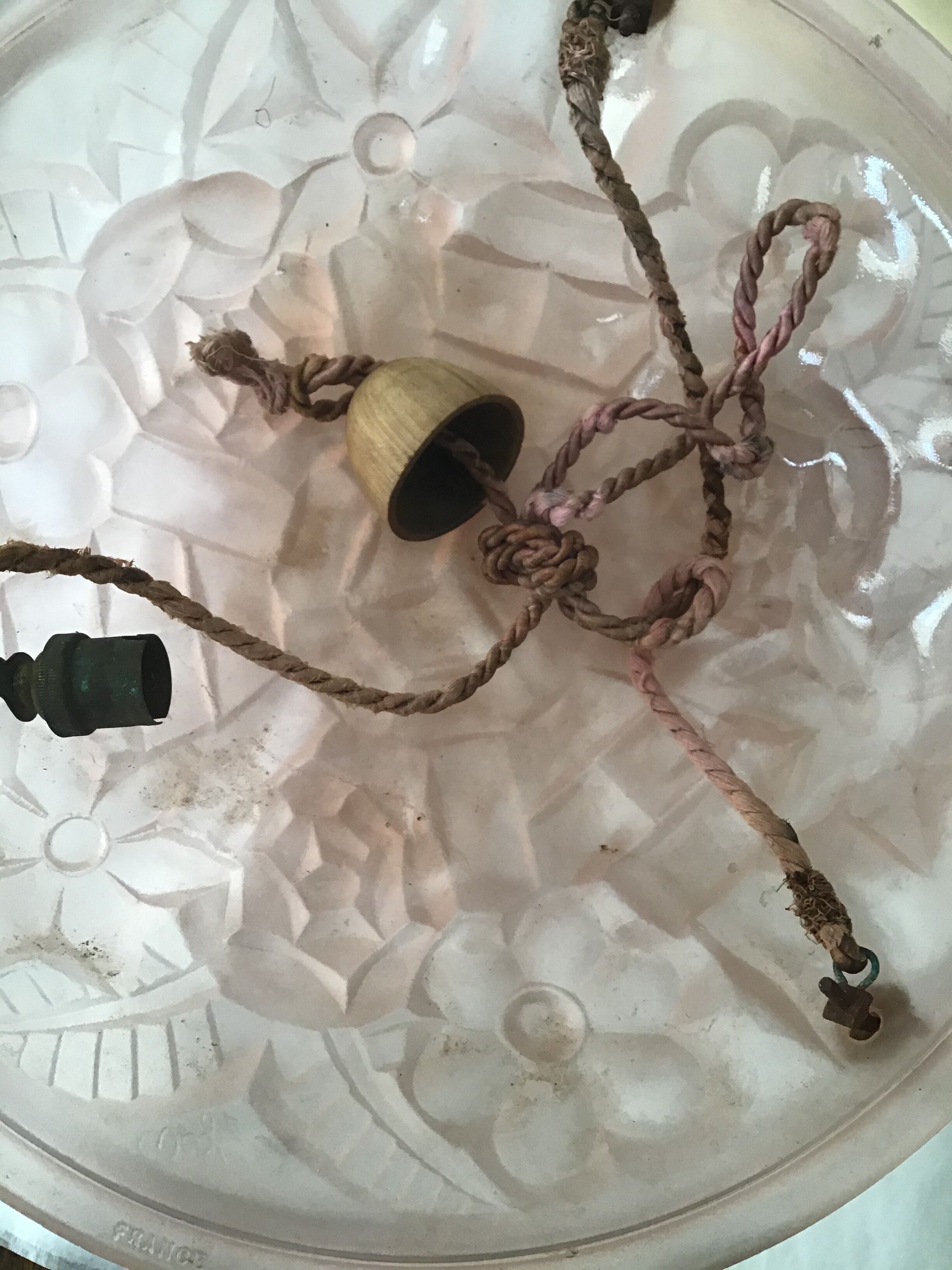 Ceiling glass paste by Degué