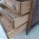 Louis XVI chest of drawers in walnut, 19th century
