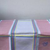 10 old multicolored embroidered napkins
