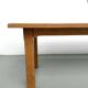 XL brutalist dining table in solid oak