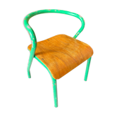 Vintage child school chair Jacques Hitier