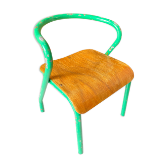 Vintage child school chair Jacques Hitier