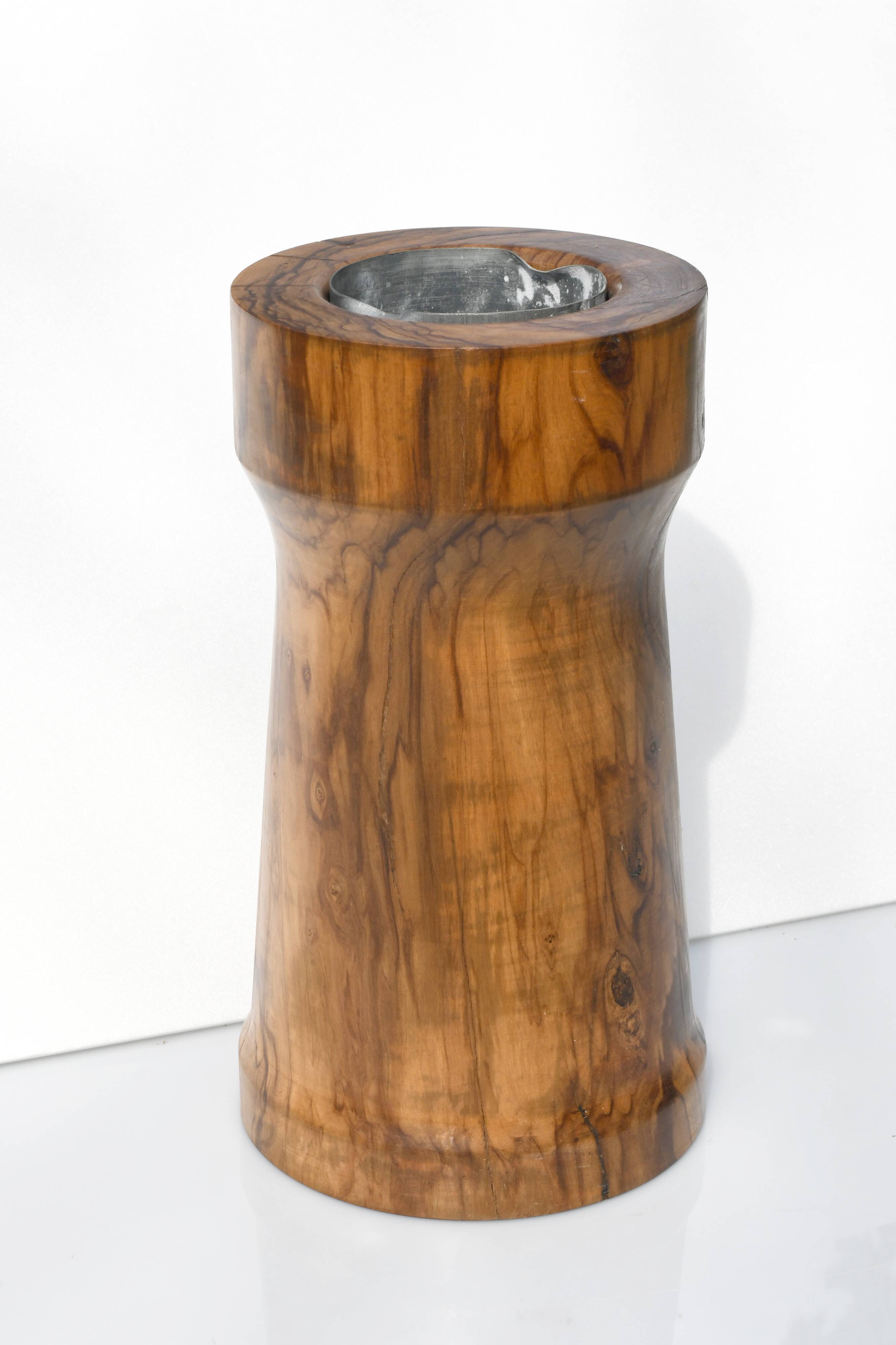 Olive wood vase