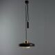 Vintage aluminium and methacrylate suspension, Italy, 1960s.