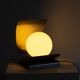 Lampe en acier et opaline - Années 70