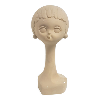 Raw plaster Twiggy hat stand