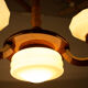 Art deco wood chandelier, 1930s