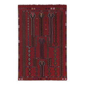 Vintage Turkish kilim, handwoven, 151x235 cm.