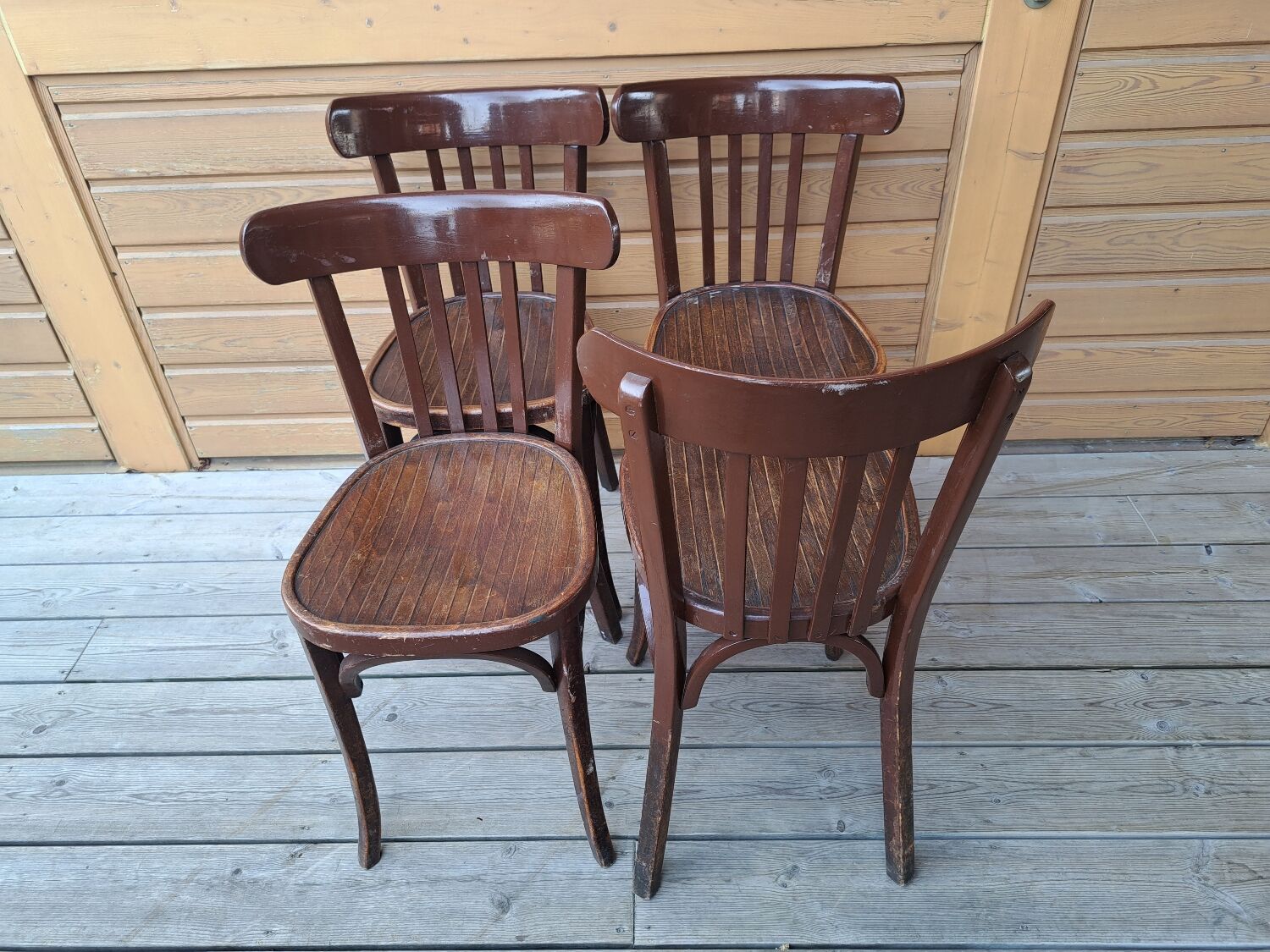 Set of 4 bistro chairs