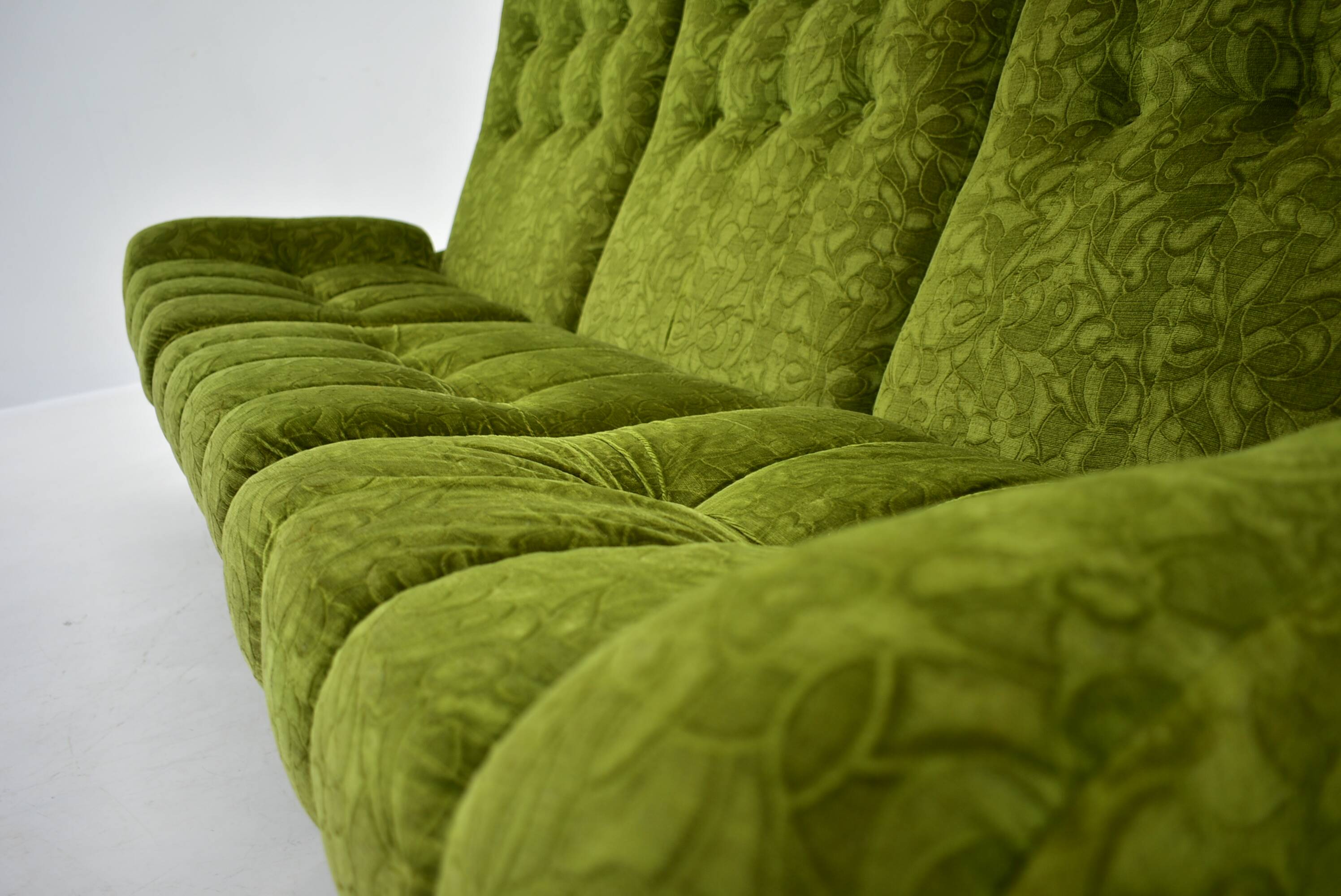 Big Design Three-Seat Sofa Atlantis,Czechoslovakia 1970s