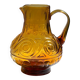 Amber colored Italian Carafe by MCM Empoli 1970s