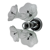 Wall lamp sputnik flowers, murano glass, italy, 1970