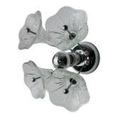 Applique spoutnik fleurs, verre murano, italie, 1970