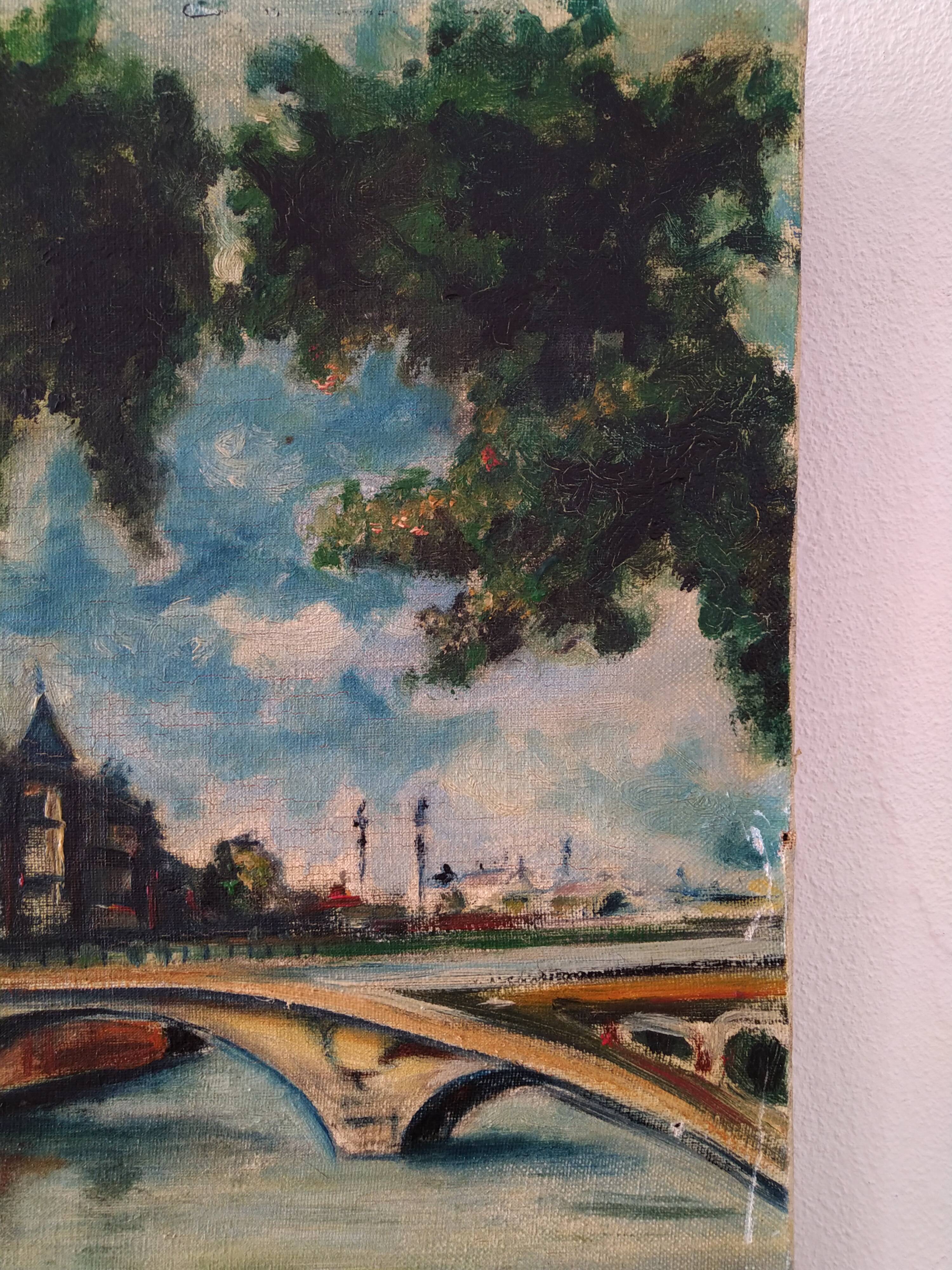 Painting of paris 60s