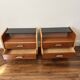 Paire tables de chevet vintage mid-century