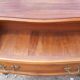 Chest of drawers 3 drawers walnut and brass