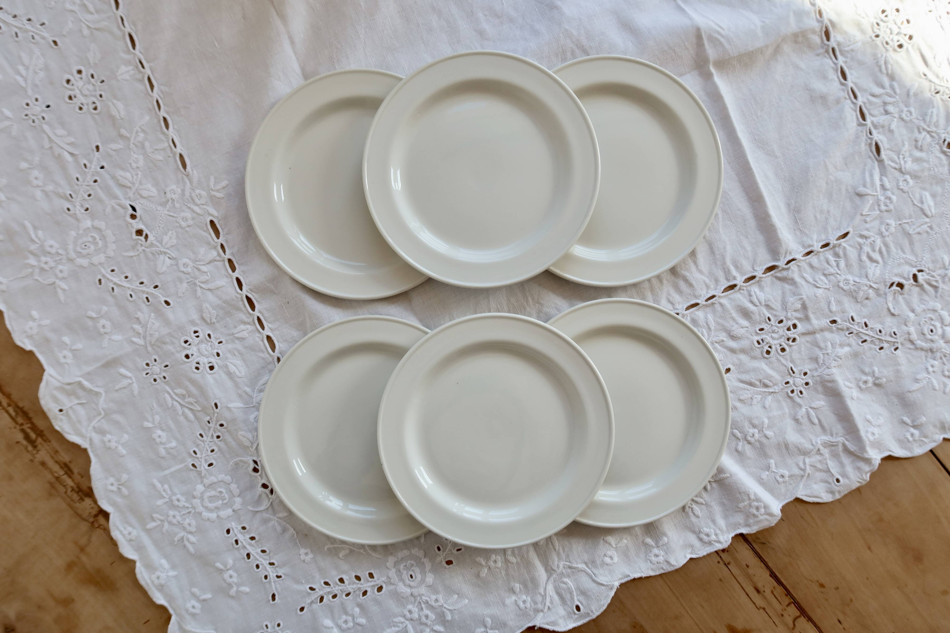 6 vintage porcelain dessert plates Steelite – Made in England
