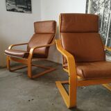Pair of "Poang" armchairs by Noboru Nakamura