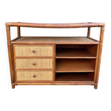 Meuble de salon en rotin