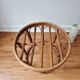 Petit tabouret/porte-plante en rotin '1970 - Vintage