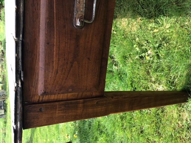 Solid wooden farm table mid-20th century